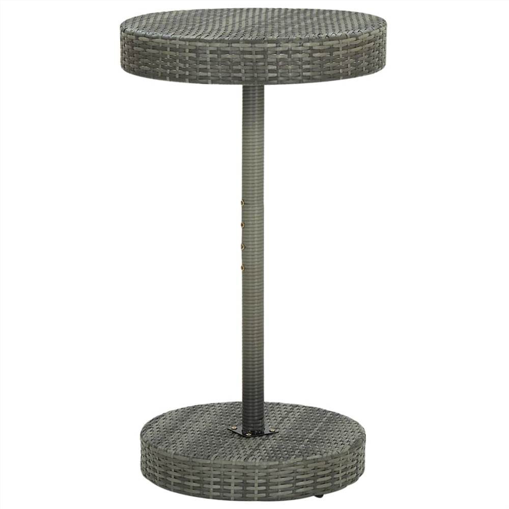 

Garden Table Grey 60.5x106 cm Poly Rattan