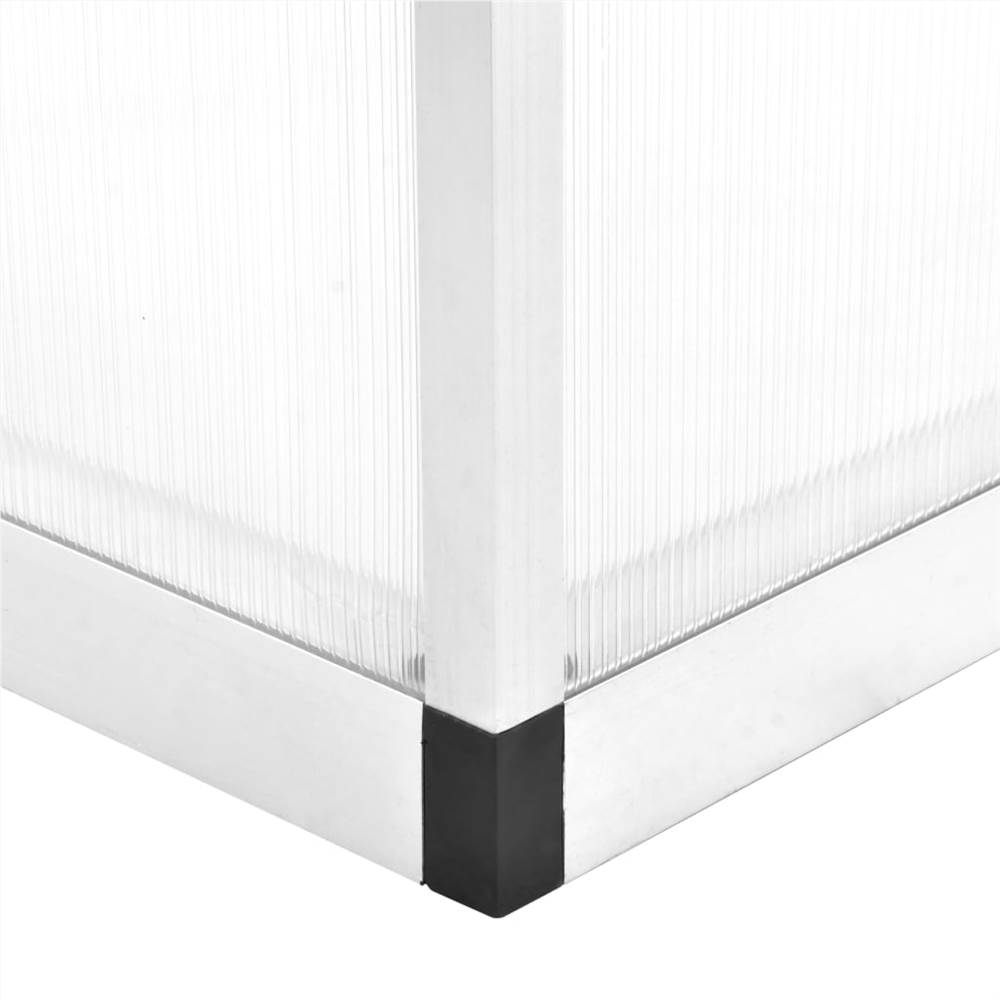 Greenhouse Aluminium 302x190x195 cm 11.19 m³