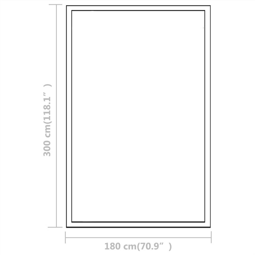 Greenhouse Aluminium 302x190x195 cm 11.19 m³