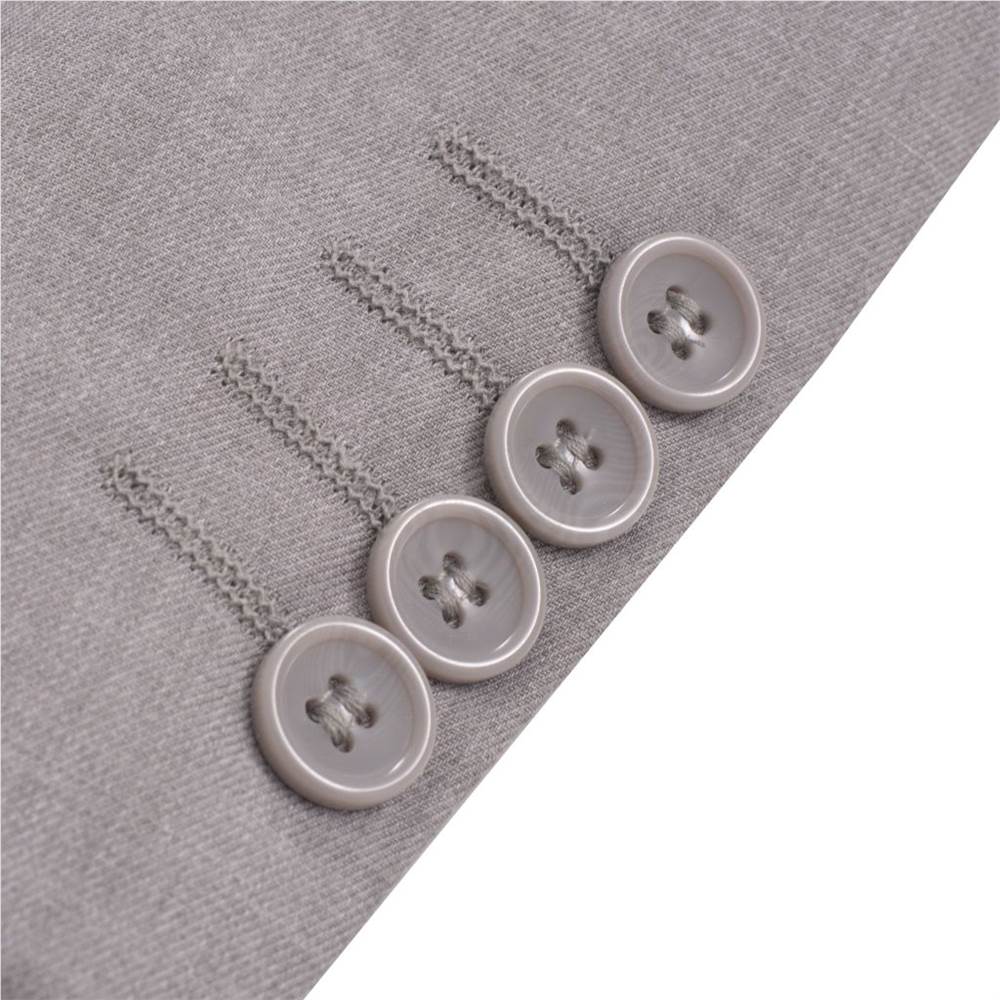 Mens 2 Piece Business Suit Size 52 Light Grey