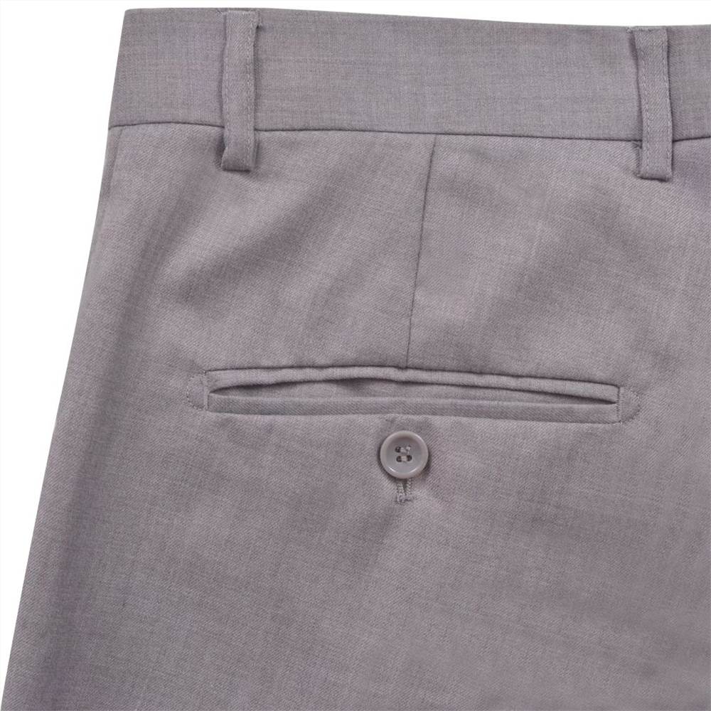 Mens 2 Piece Business Suit Size 52 Light Grey