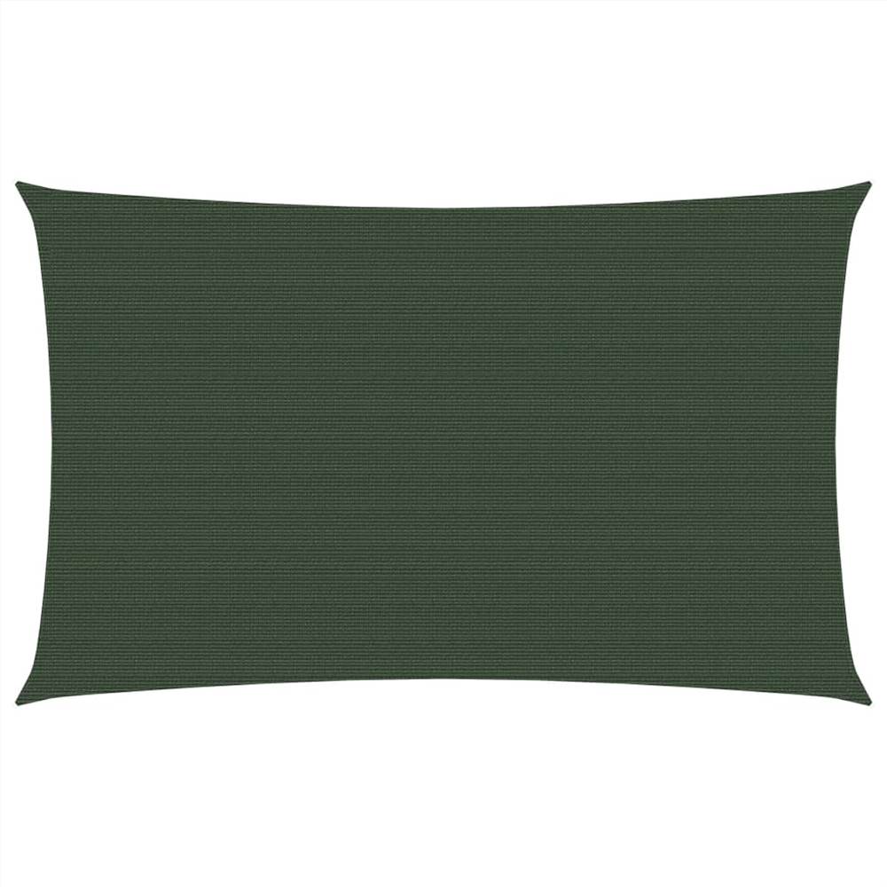 

Sunshade Sail 160 g/m² Dark Green 3x5 m HDPE