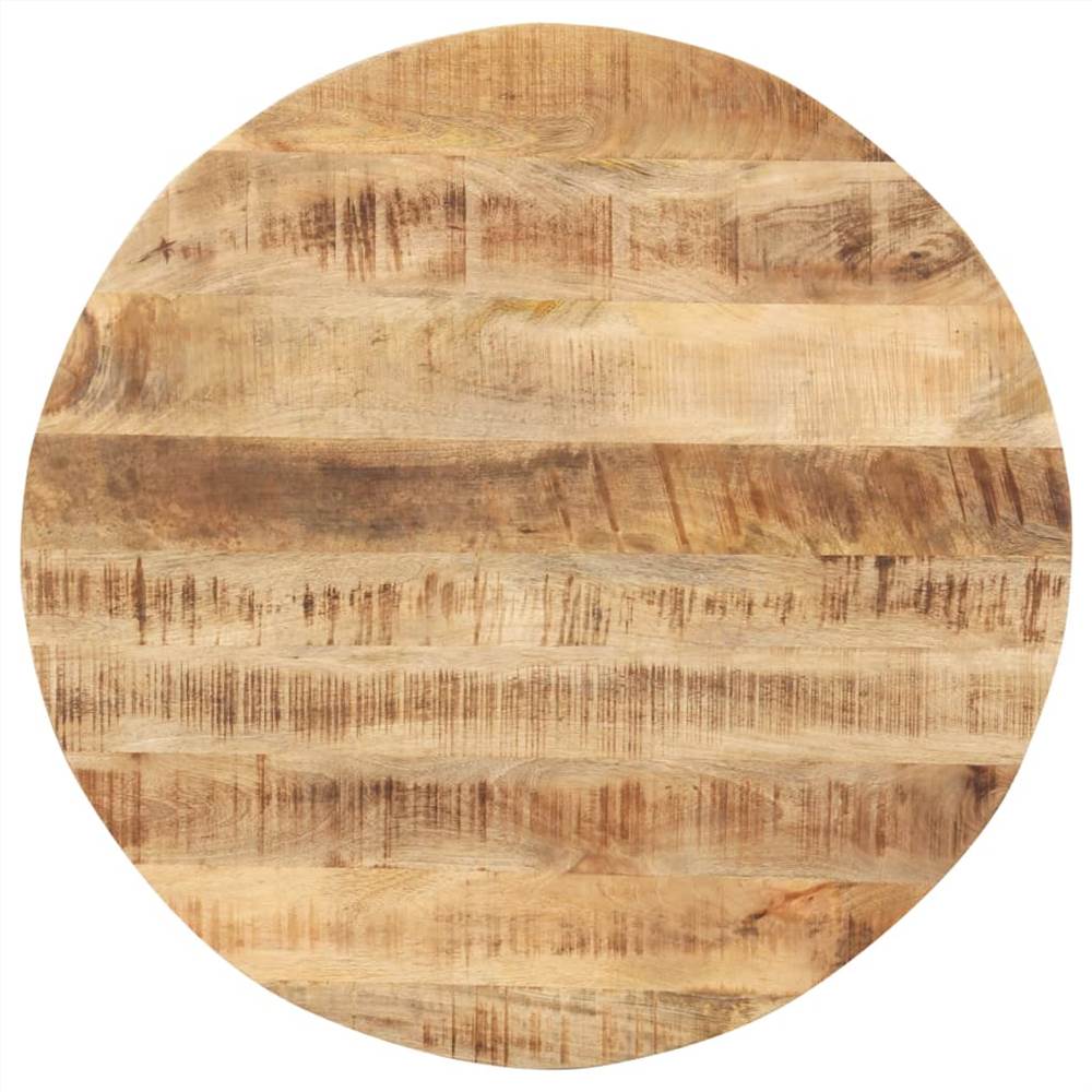 Table Top Solid Mango Wood Round 15-16 mm 60 cm