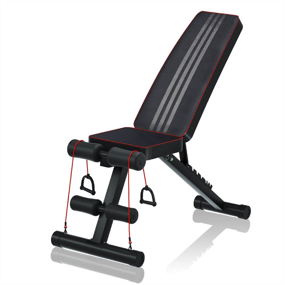 Banco de pesas ajustable para entrenamiento de fuerza, banco de  entrenamiento plegable, juego de banco inclinado para gimnasio en casa,  levantamiento