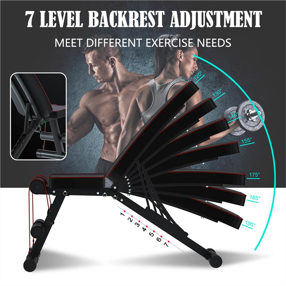 New Adjustable Weight Bench Utility Weight Benches For Full Body Workout Foldable Flat Incline