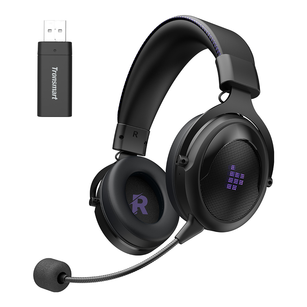 Tronsmart Shadow 2.4G draadloze gaming-headset -Zwart + paars