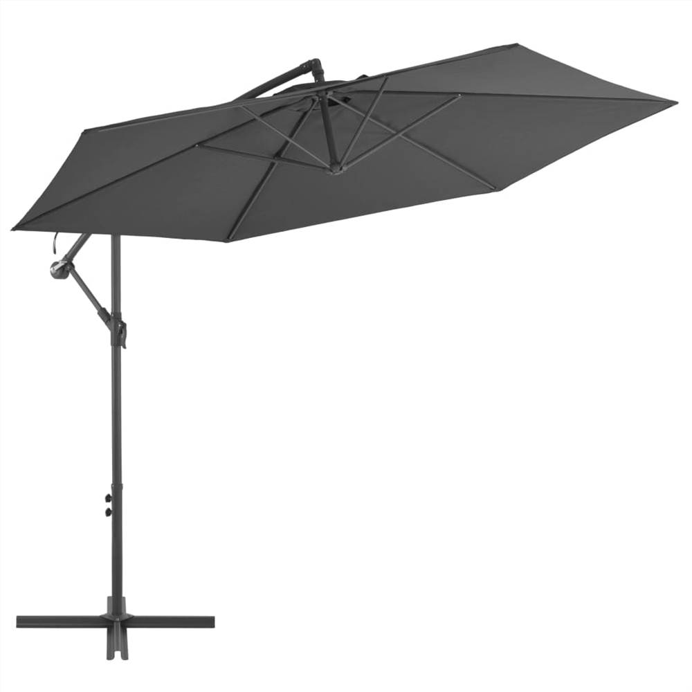 

Cantilever Umbrella with Aluminium Pole 300 cm Anthracite