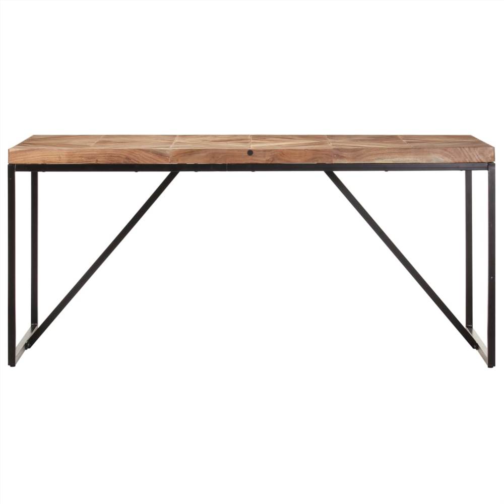 Dining Table 160x70x76 cm Solid Acacia and Mango Wood