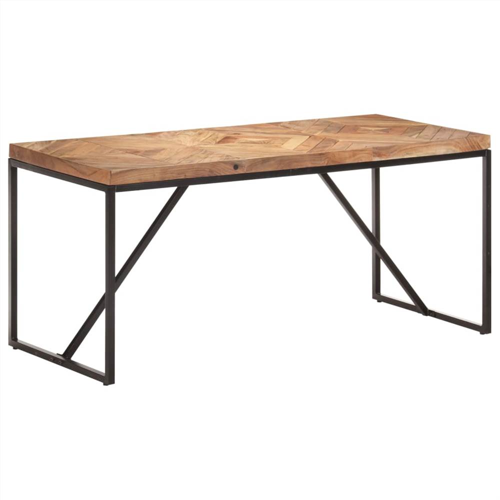 Dining Table 160x70x76 cm Solid Acacia and Mango Wood
