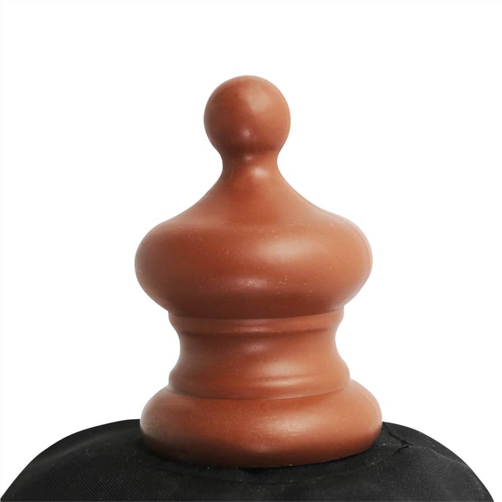 Outdoor Parasol with Wooden Pole 350 cm Black