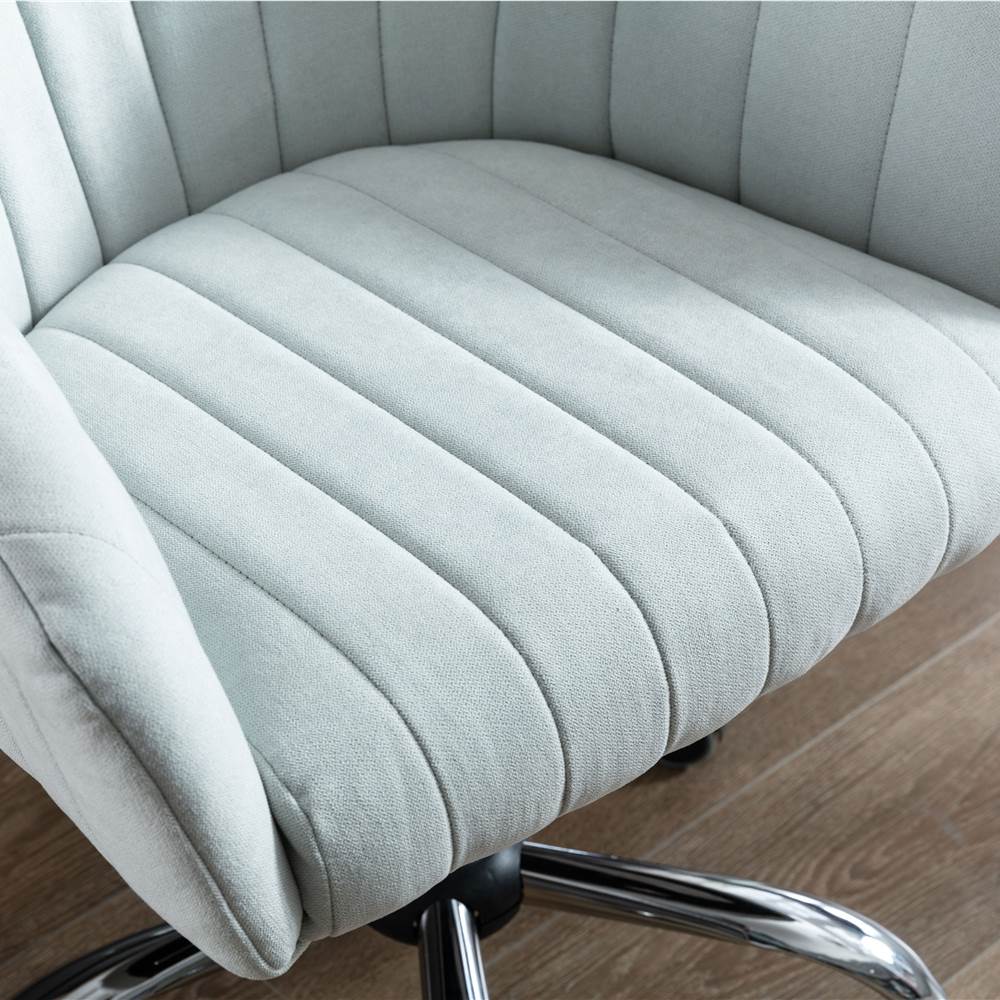 COOLMORE Linen Swivel Chair Mint Green