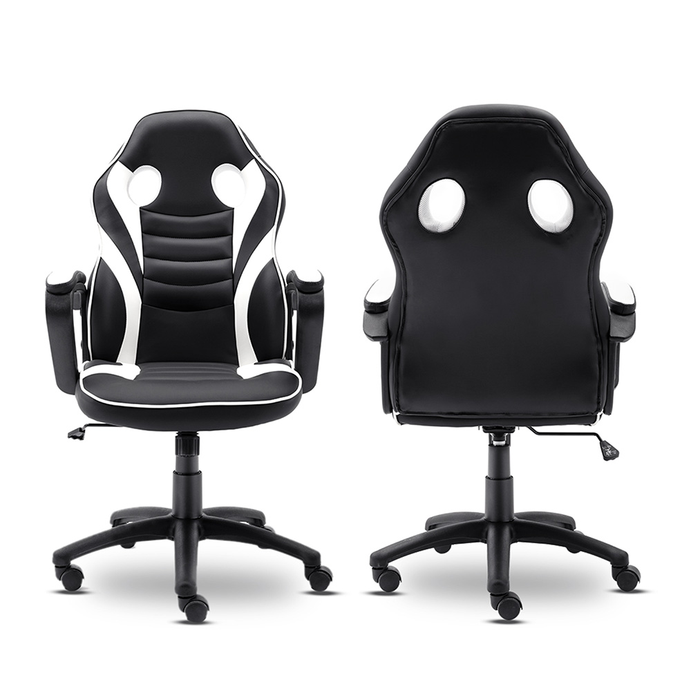 Art Life Home Office PU Rotatable Gaming Chair White