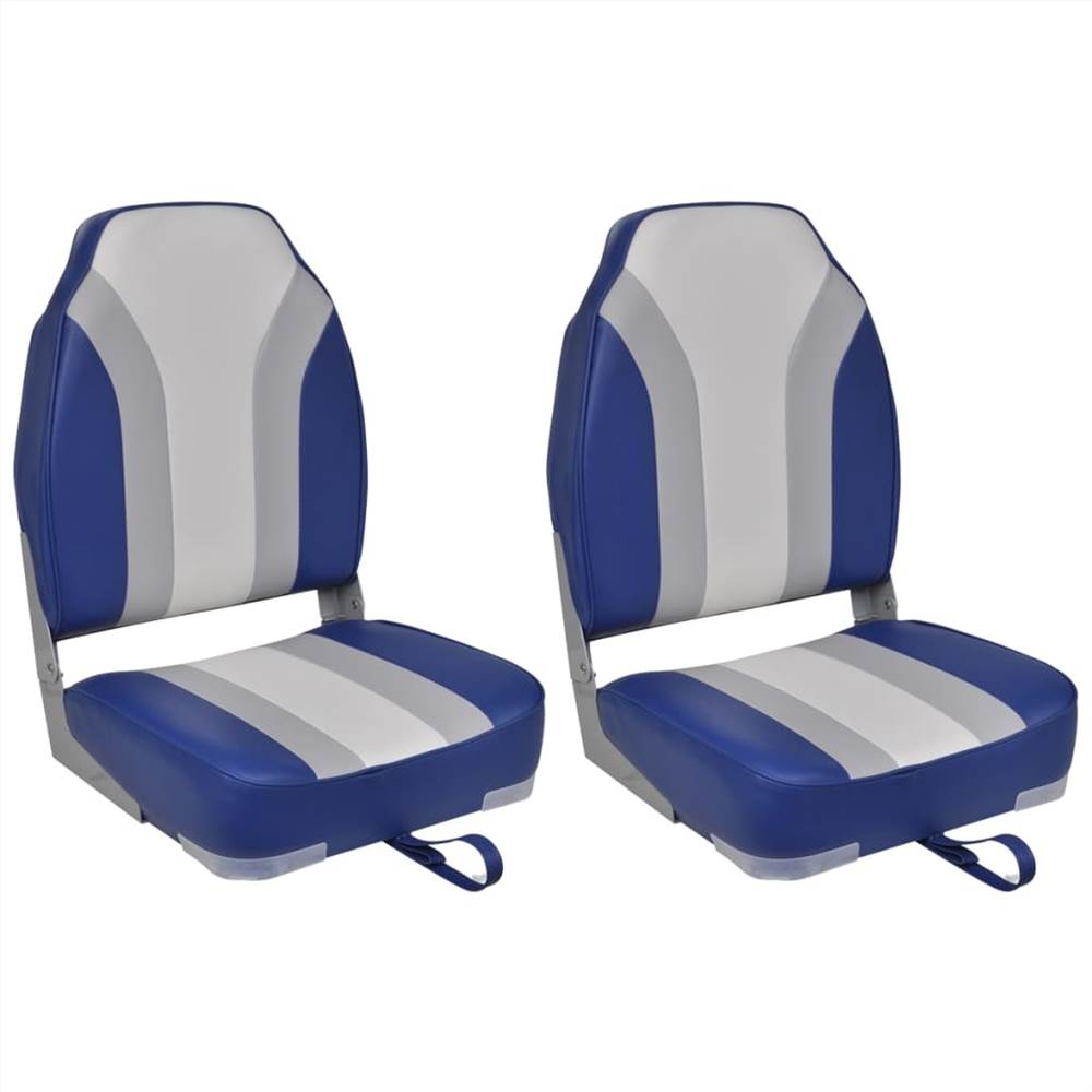 Foldable Boat Chairs 2 Pcs High Backrest 457734 0 