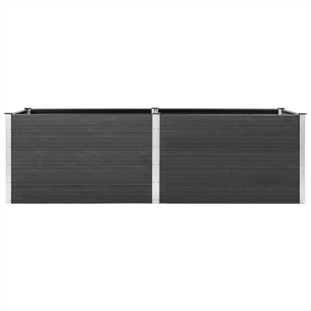Garden Raised Bed 300x50x91 cm WPC Grey