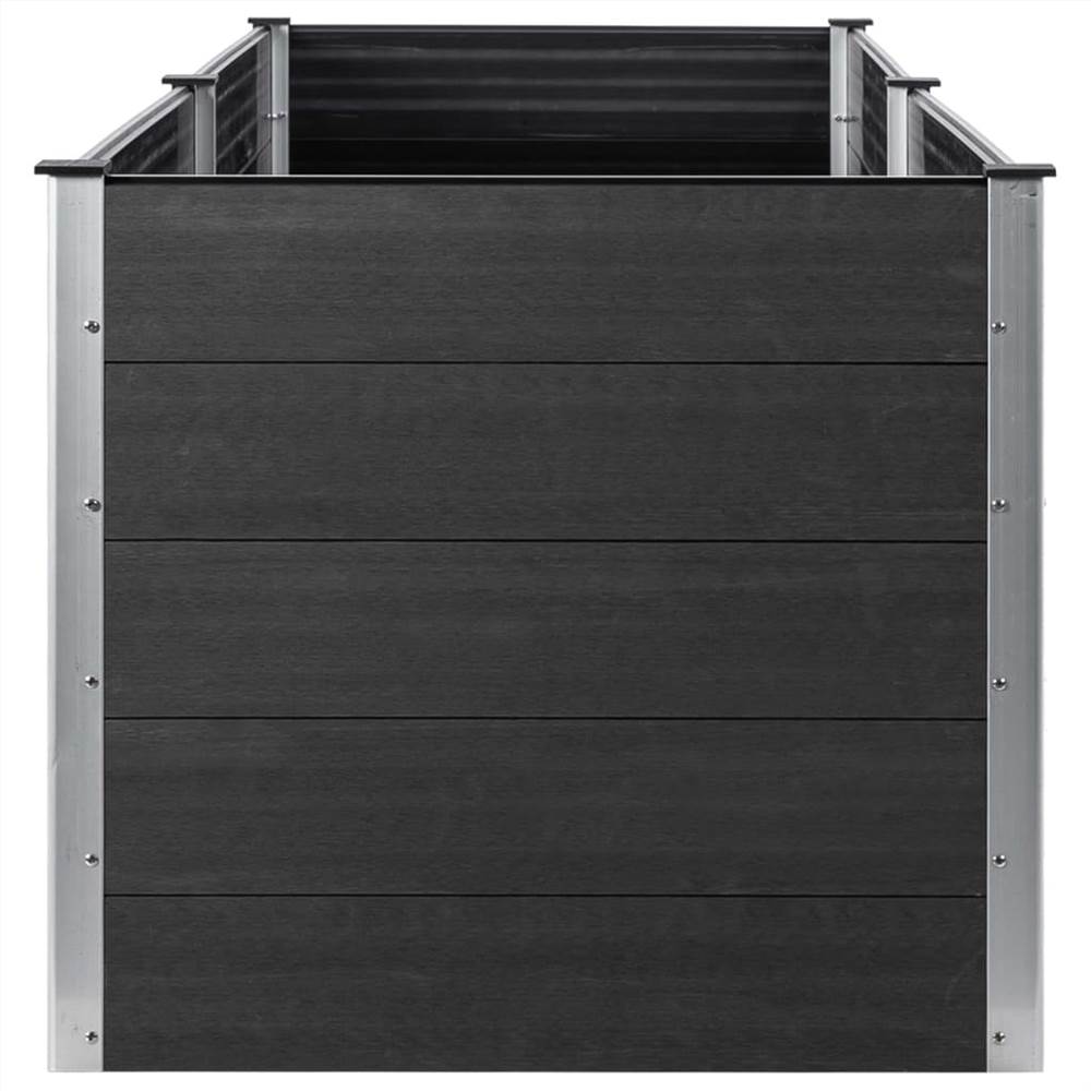 Garden Raised Bed 300x50x91 cm WPC Grey
