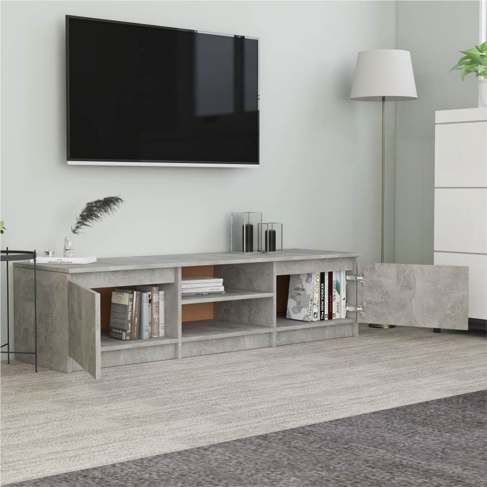TV Cabinet Concrete Grey 140x40x35.5 Cm Chipboard 15 TV Cabinet Concrete Grey 140x40x35.5 cm Chipboard