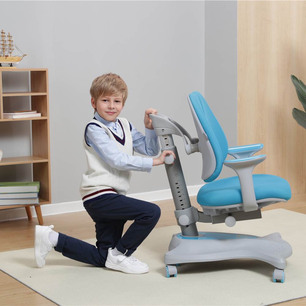 Smiley Ergonomic Height Adjustable Kids Chair Model C07/Blue