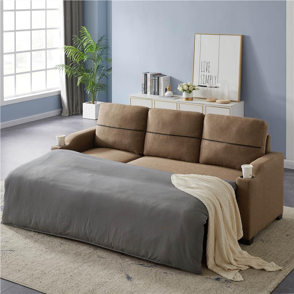 9191  Brown broaching storage sofa