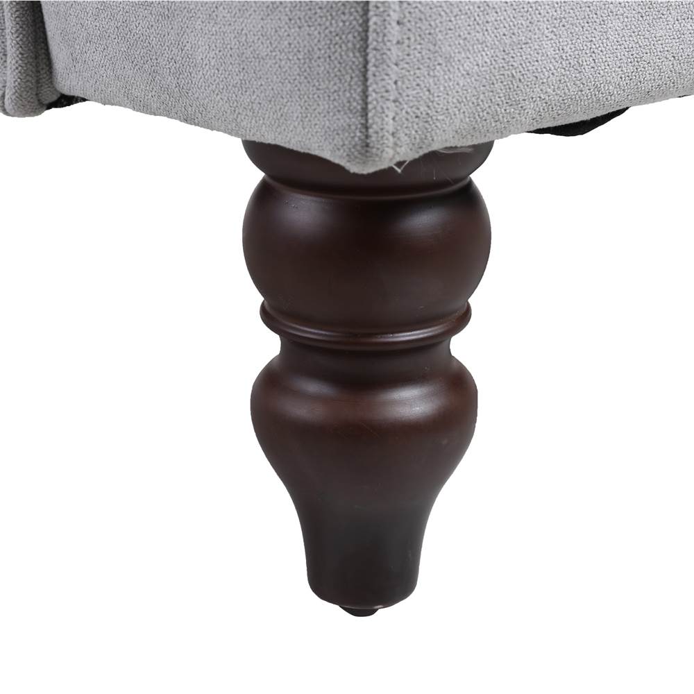 COOLMORE living room Comfortable rocking chair accent chair with light grey fabric