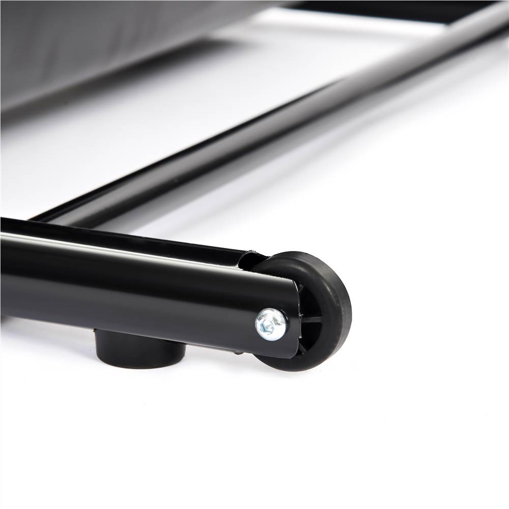 KRD-JK1609A Folding Electric Treadmill Running Machine for Home Black with 3 Manual inclines