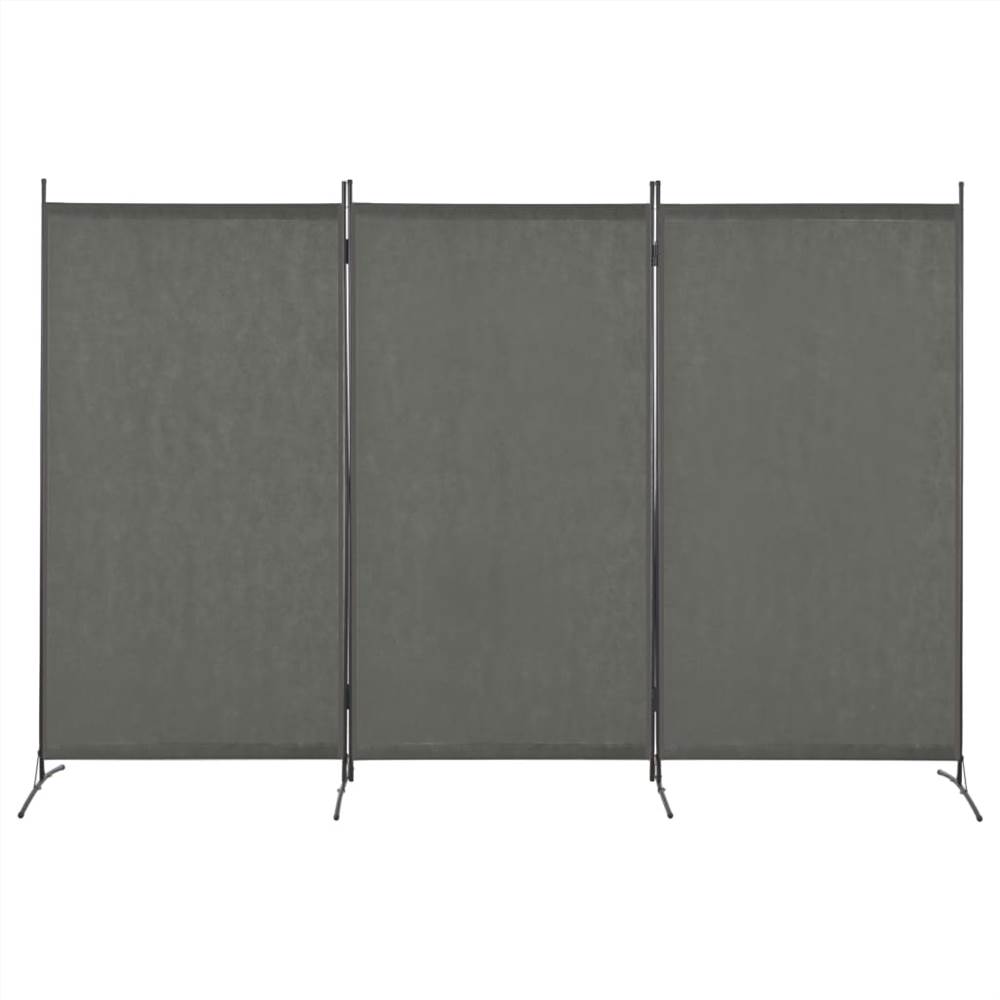

3-Panel Room Divider Anthracite 260x180 cm
