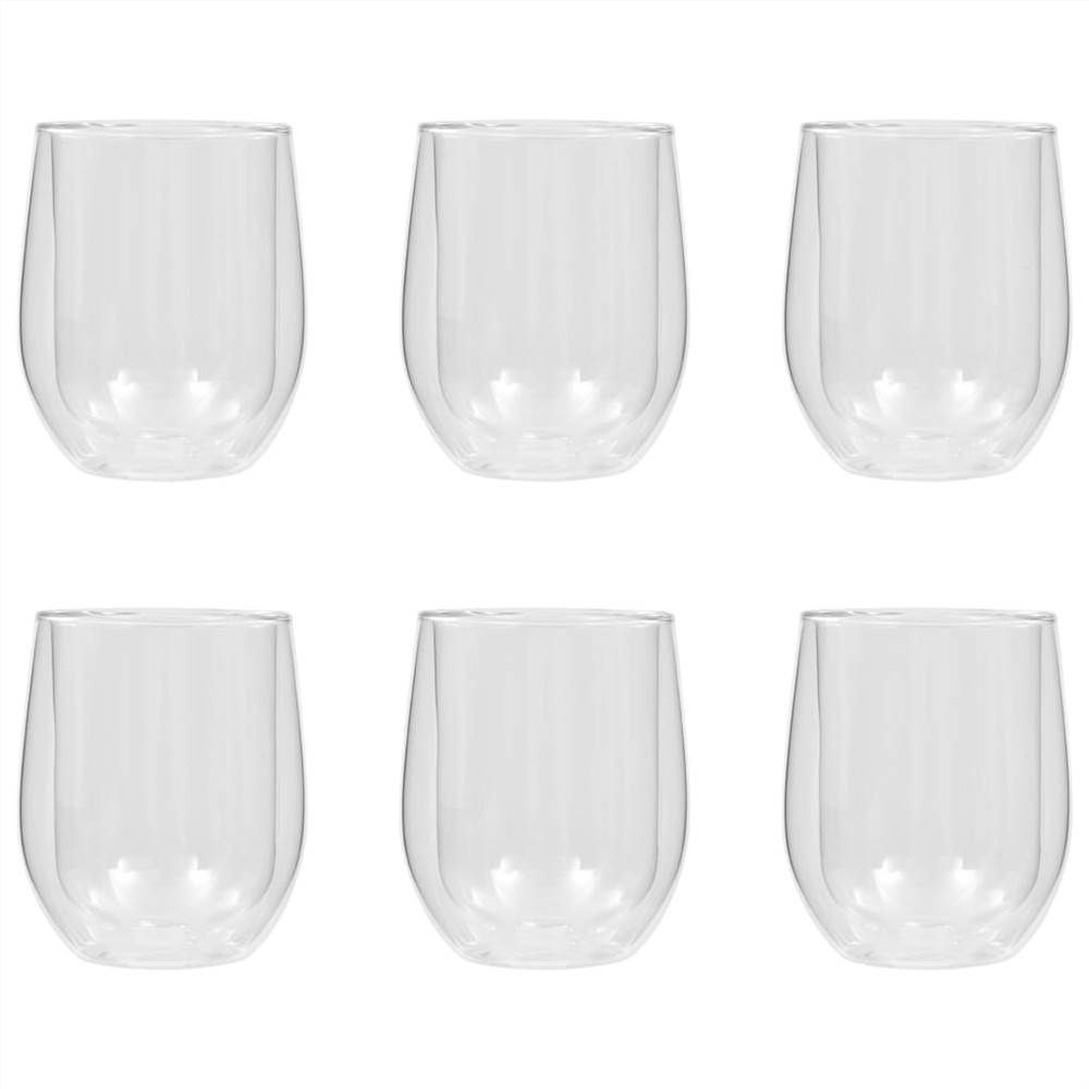 Double Wall Tea Glasses 6 pcs 320 ml