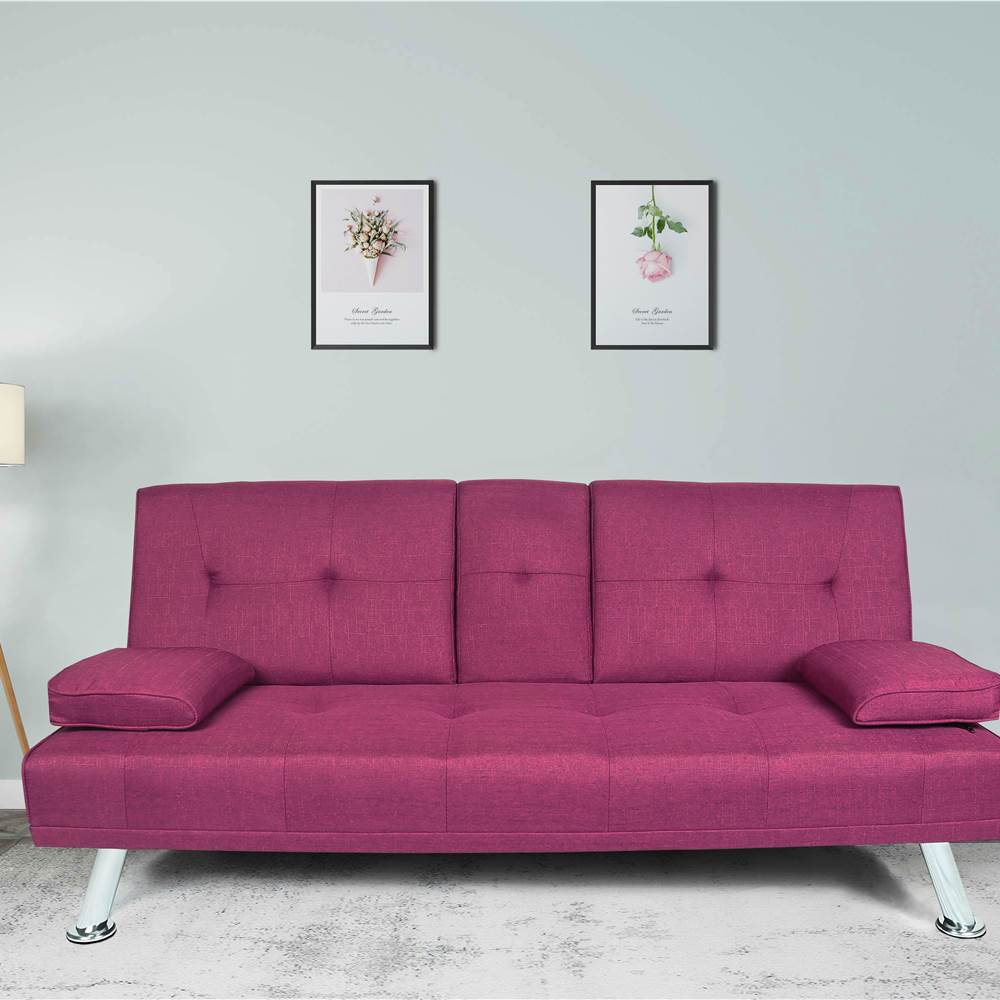 

FUTON SOFA BED SLEEPER PURPLE FABRIC (replace W22303584