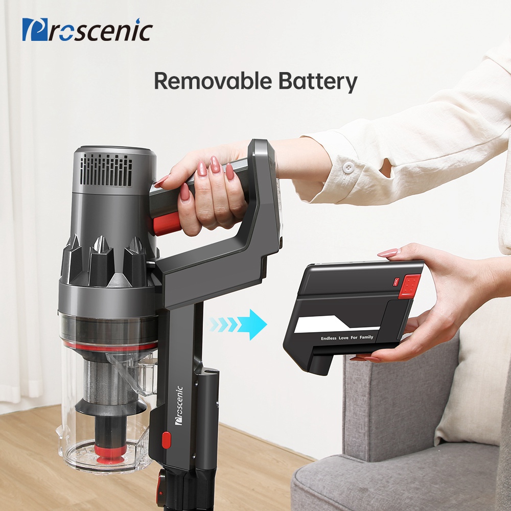 Proscenic P11 Handheld Cordless Vacuum Cleaner 25KPa Suction Gray