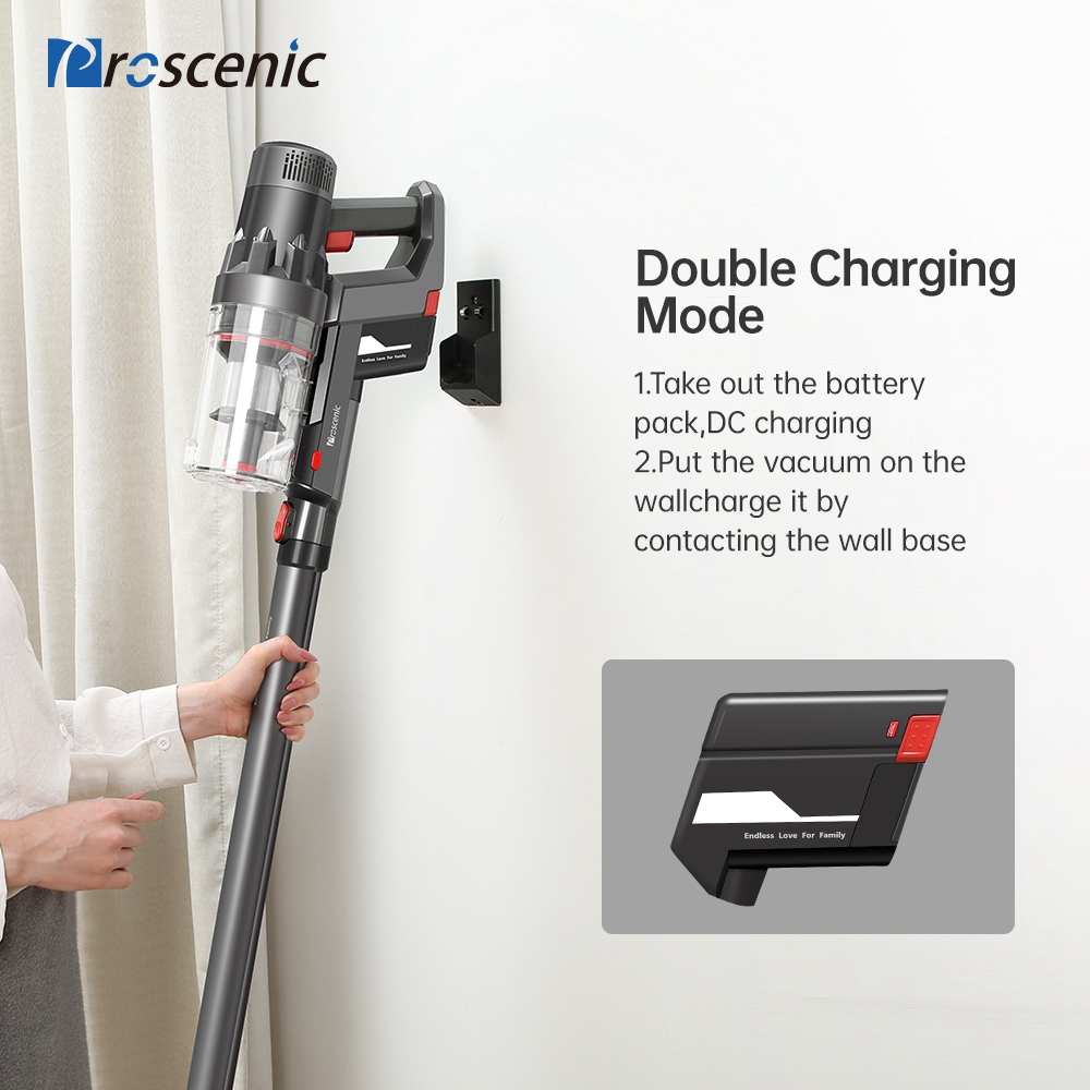 Proscenic P11 Handheld Cordless Vacuum Cleaner 25KPa Suction Gray