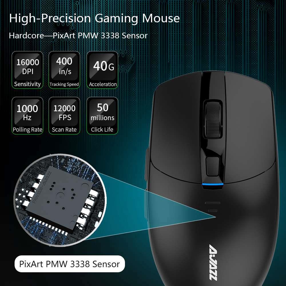Ajazz i303 Pro Wireless Gaming Mouse Black