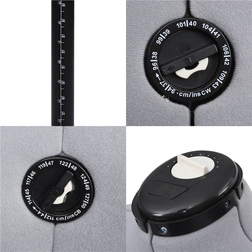 Adjustable Dress Form Female Grey L Size 4450