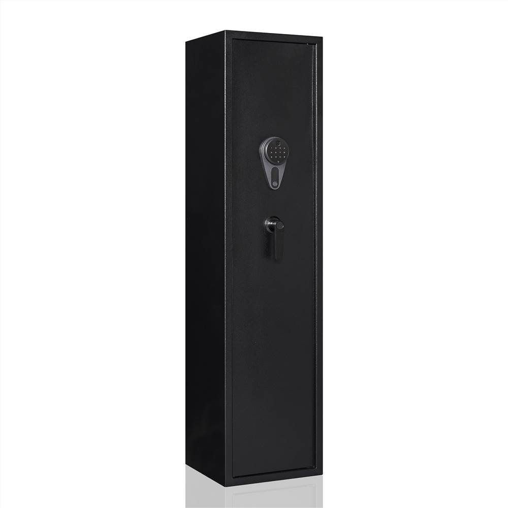 Fingerprint Identification Steel Safety Cabinet Black