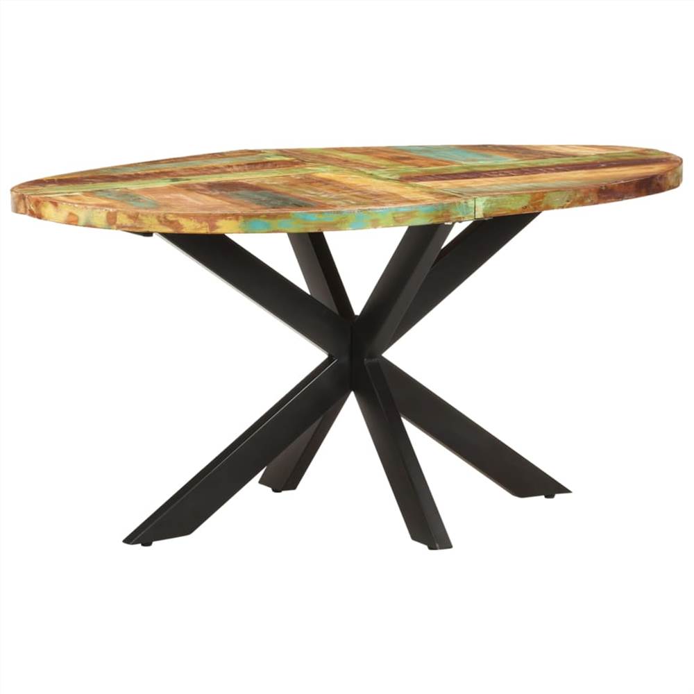 Dining Table 160x90x75 cm Solid  Reclaimed Wood