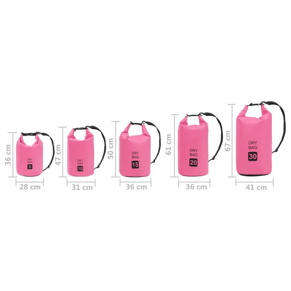 Dry Bag Pink 30 L PVC