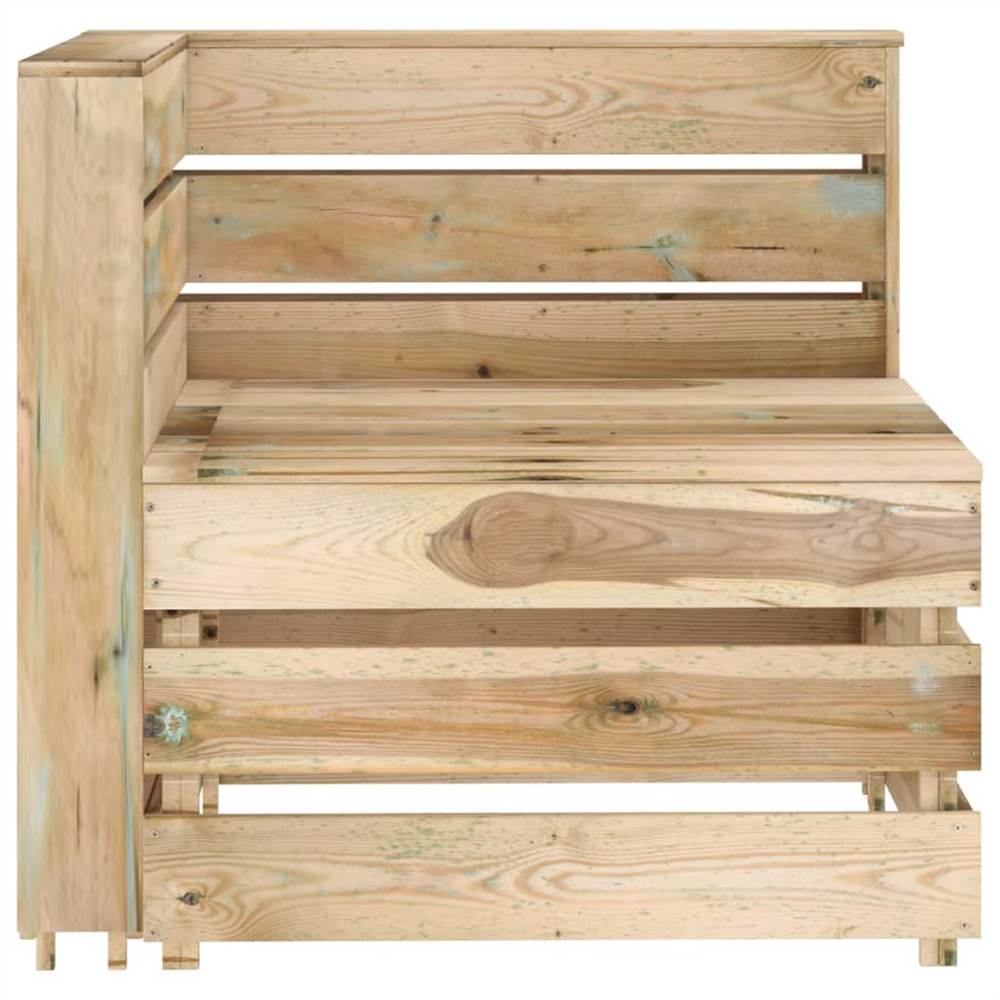 Garden Pallet Corner Sofa Impregnated Pinewood