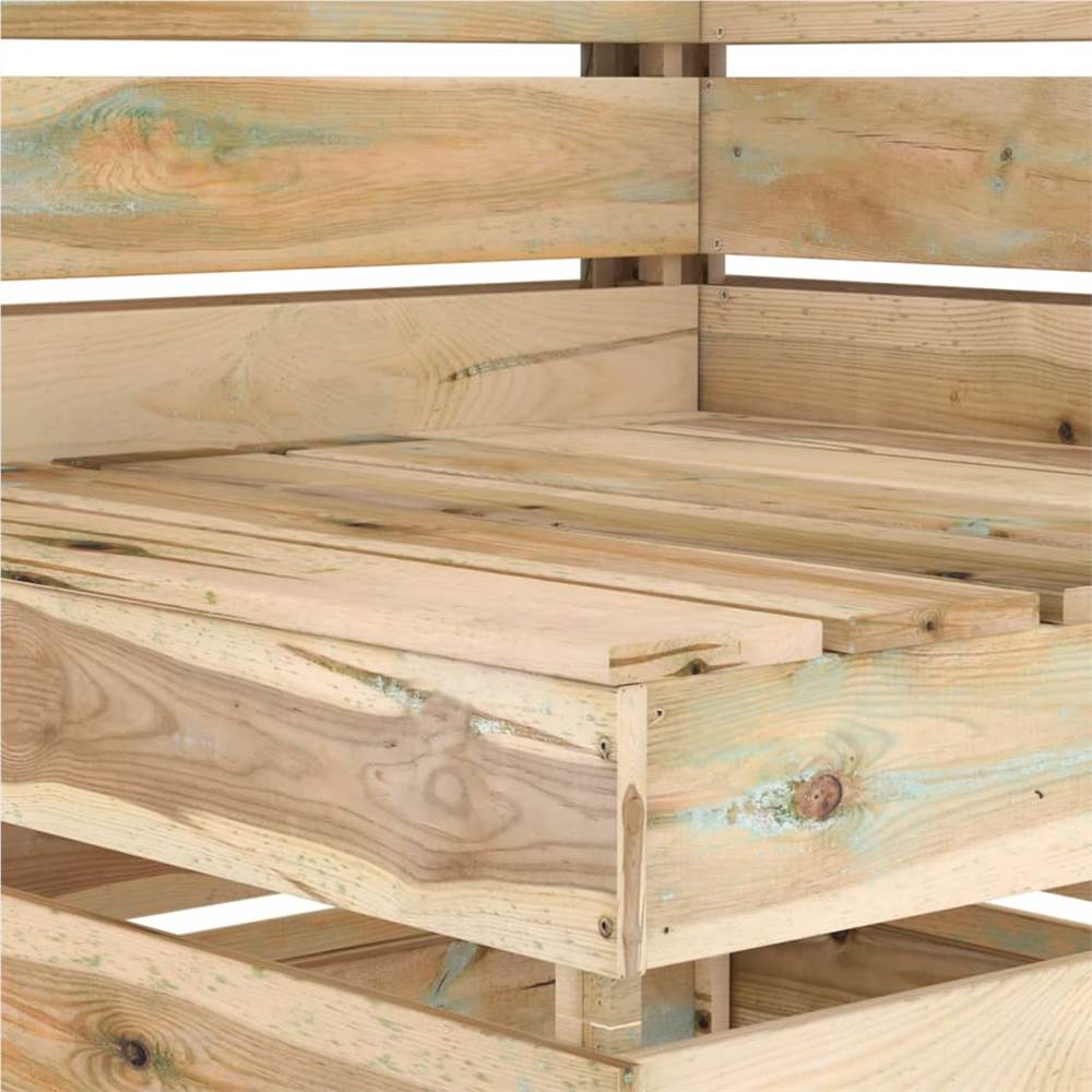 Garden Pallet Corner Sofa Impregnated Pinewood