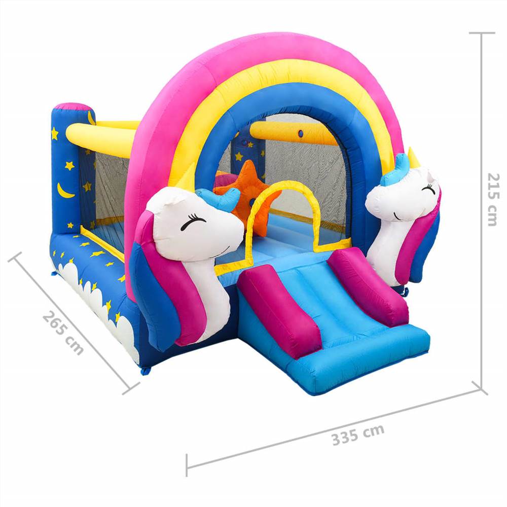 Inflatable Bouncer with Slide 335x265x215 cm PVC