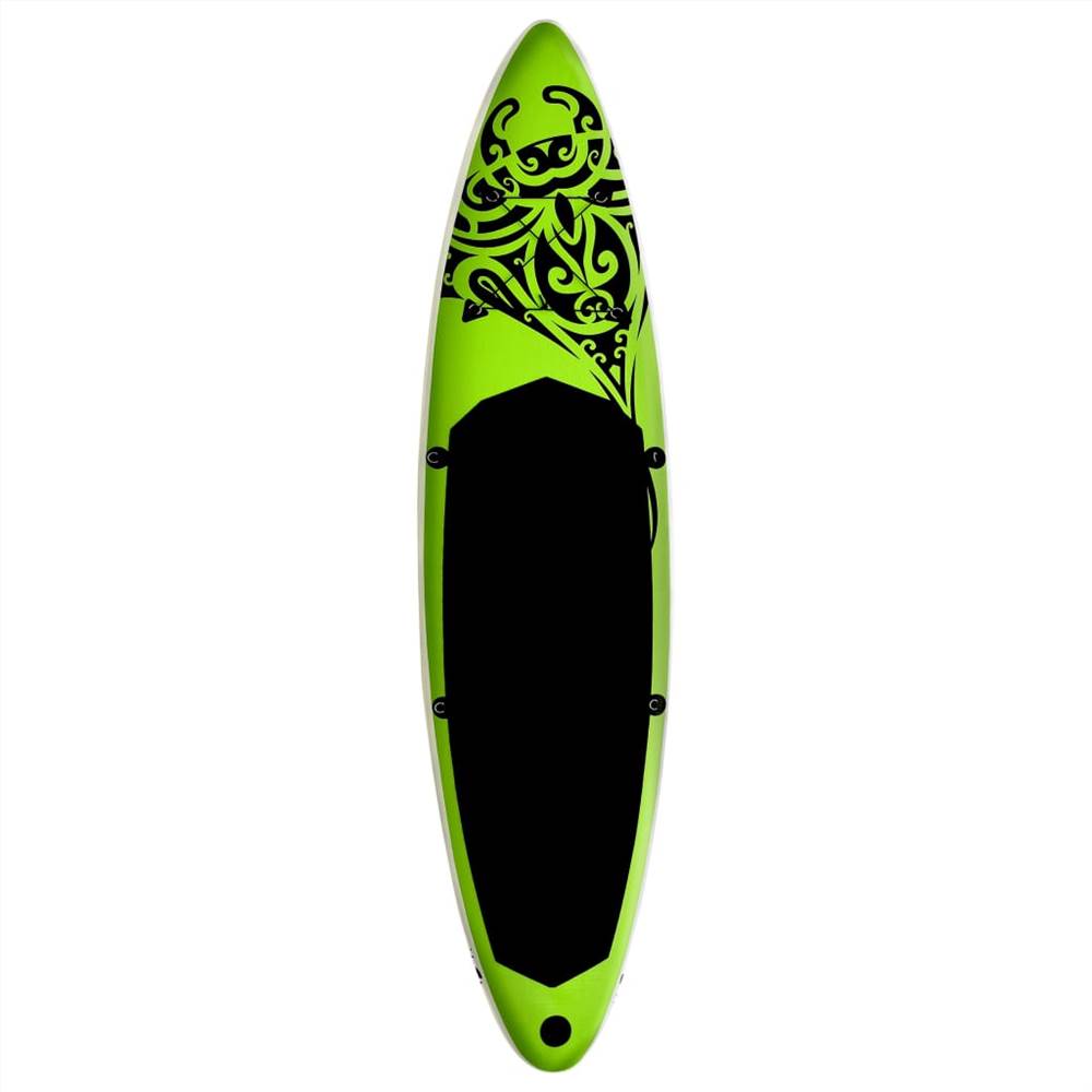 Inflatable Stand Up Paddleboard Set 305x76x15 cm Green