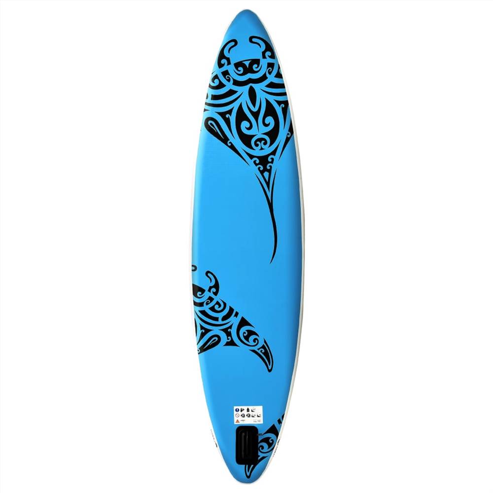 Inflatable Stand Up Paddleboard Set 366x76x15 Cm Blue 16 Inflatable Stand Up Paddleboard Set 366x76x15 cm Blue