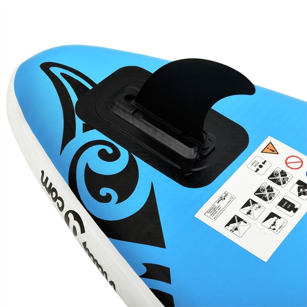 Inflatable Stand Up Paddleboard Set 366x76x15 Cm Blue 20 Inflatable Stand Up Paddleboard Set 366x76x15 cm Blue