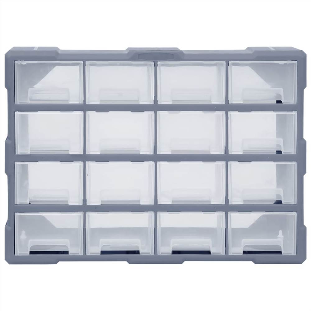 Multi-drawer Organiser with 16 Middle Drawers 52x16x37 cm