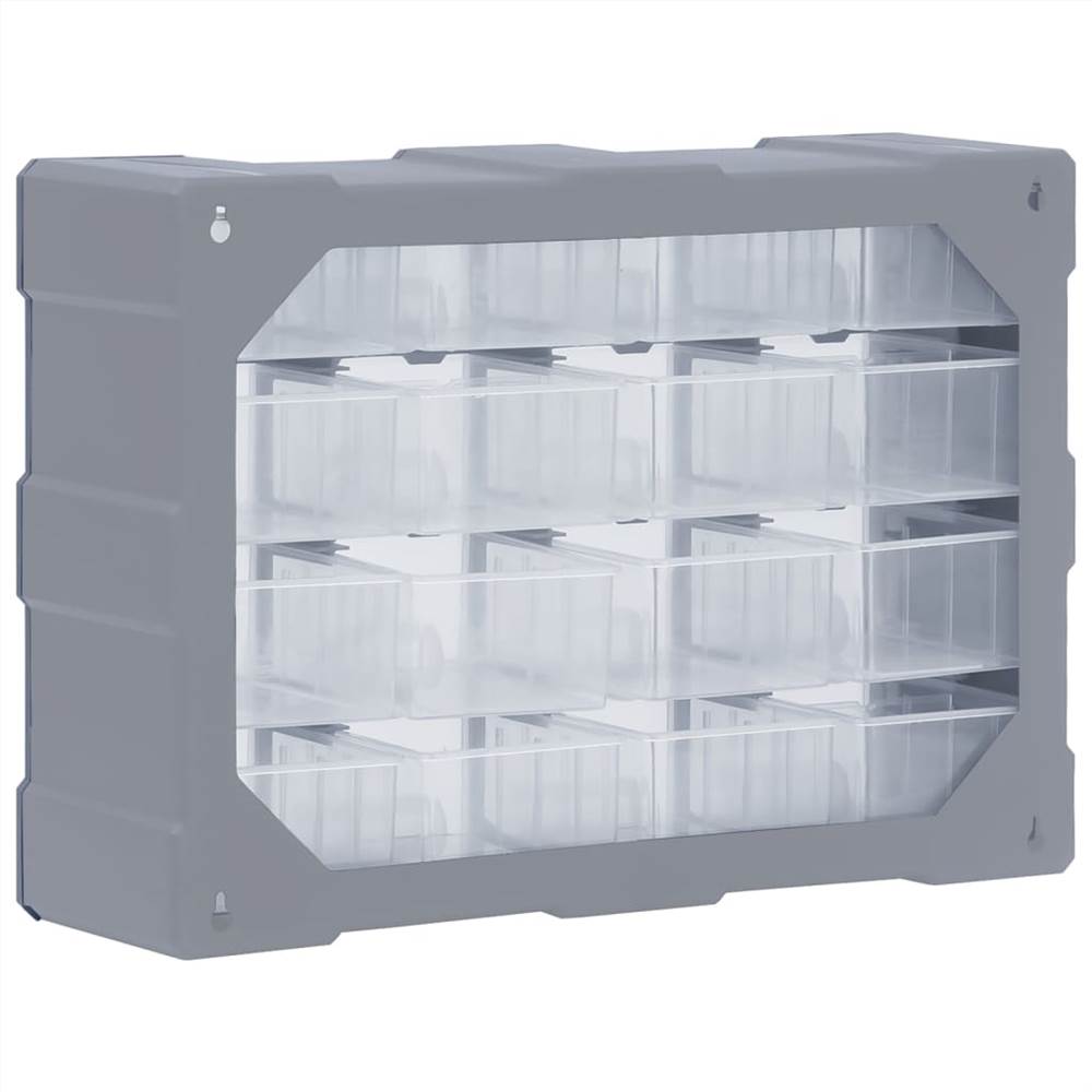 Multi-drawer Organiser with 16 Middle Drawers 52x16x37 cm