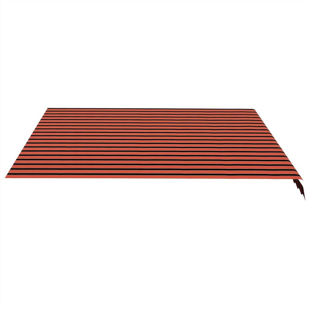 Replacement Fabric for Awning Orange and Brown 4.5x3.5 m