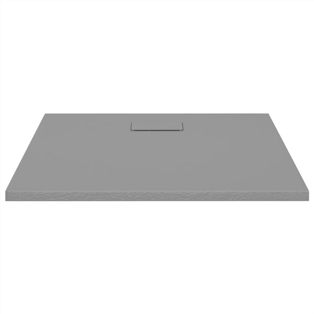 Shower Base Tray SMC Grey 90x80 cm