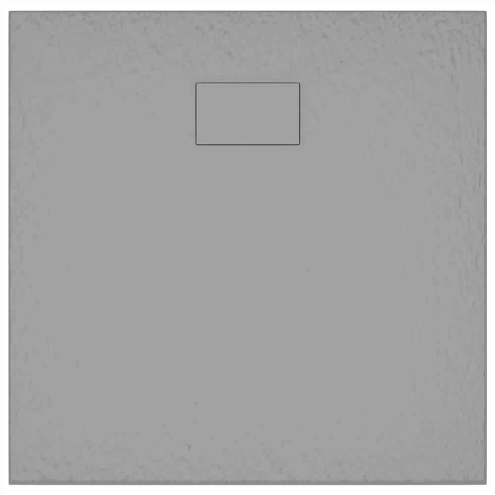 Shower Base Tray SMC Grey 90x80 cm
