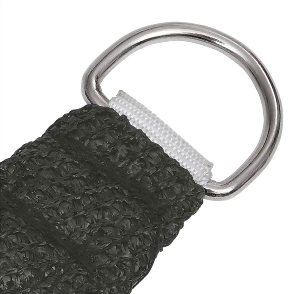 Sunshade Sail 160 g/m² Anthracite 3.5x4.5 m HDPE