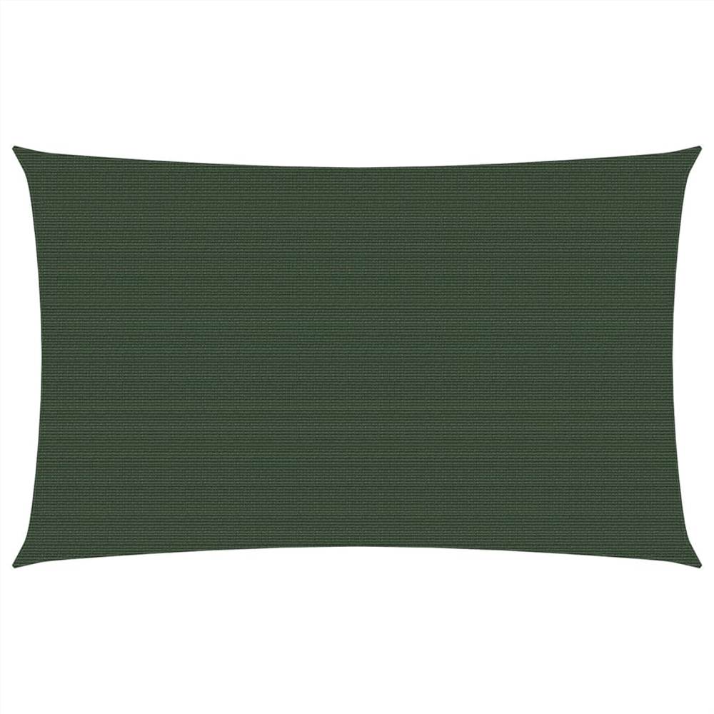 

Sunshade Sail 160 g/m² Dark Green 3x6 m HDPE