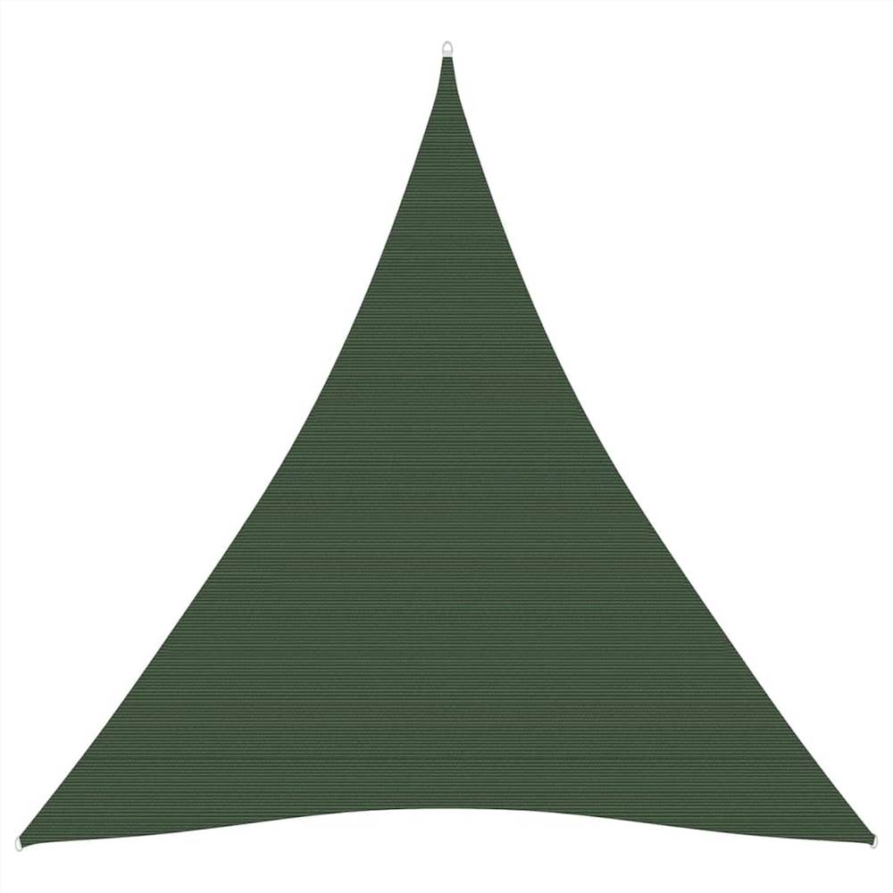 

Sunshade Sail 160 g/m² Dark Green 5x6x6 m HDPE