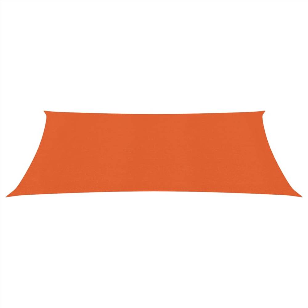 Sunshade Sail 160 g/m² Orange 3.5x4.5 m HDPE
