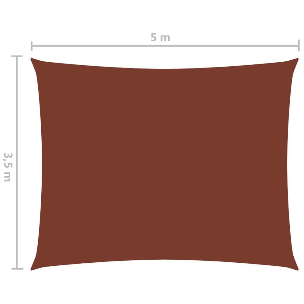 Sunshade Sail Oxford Fabric Rectangular 3.5x5 m Terracotta